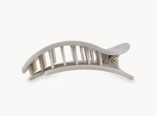 Silver Flames Small Flat Round Hair Clip - Just Believe Boutique