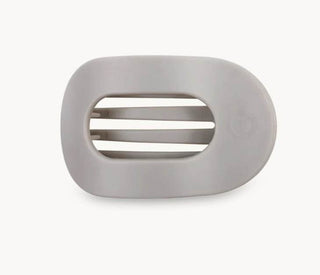 Silver Flames Small Flat Round Hair Clip - Just Believe Boutique