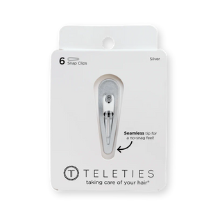Snap Clip |Silver | 6 Count