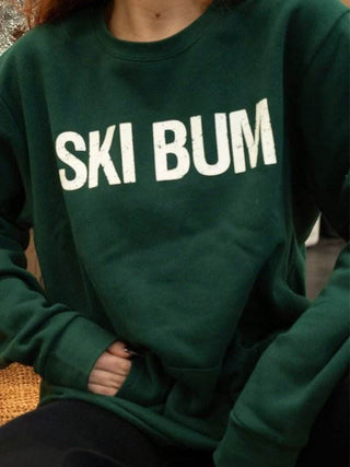 Ski Bum Crew Neck with Pocket Sweatshirt - Just Believe Boutique