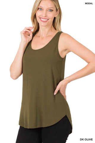 Sleeveless Round Neck Tank Tops - Just Believe Boutique