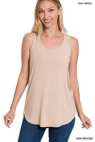 Sleeveless Round Neck Tank Tops - Just Believe Boutique
