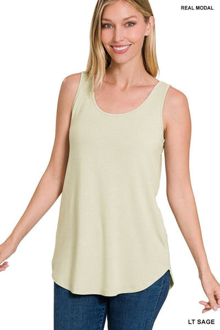 Sleeveless Round Neck Tank Tops - Just Believe Boutique