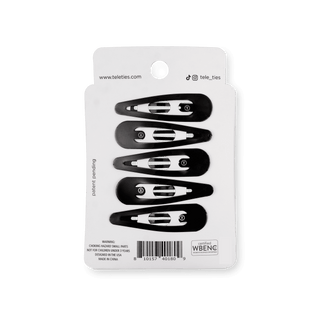 Snap Clip | Jet Black | 6 Count - Just Believe Boutique