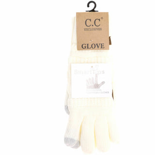 Solid Cable Knit CC Gloves - Just Believe Boutique