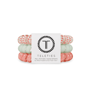 Spiral Hair Coil Hair Ties, Large – Calming Coral TELETIES
