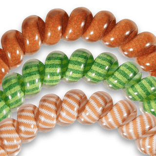 Spiral Hair Coils | Large | Football Hair Ties - Just Believe Boutique