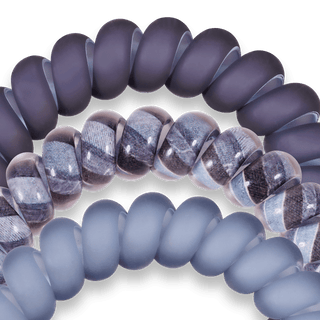 Spiral Hair Coils | Large | Midnight Rain Hair Ties - Just Believe Boutique