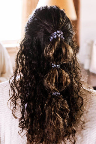 Spiral Hair Coils | Large | Midnight Rain Hair Ties - Just Believe Boutique