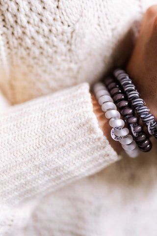 Spiral Hair Coils | Large | Silver Flames Hair Ties - Just Believe Boutique
