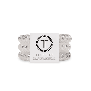 Spiral Hair Coils | Large | Silver Slay Hair Ties - Just Believe Boutique