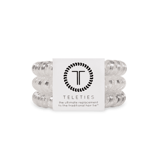 Spiral Hair Coil Hair Ties, Large – Silver Slay TELETIES