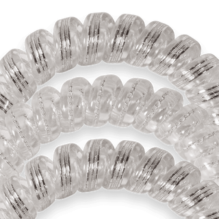 Spiral Hair Coils | Large | Silver Slay Hair Ties - Just Believe Boutique