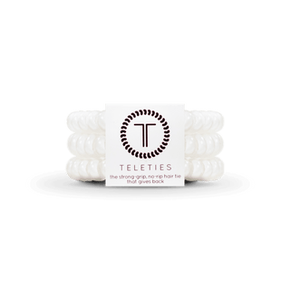 Spiral Hair Coils | Small | Coconut White Hair Ties: Small - Just Believe Boutique