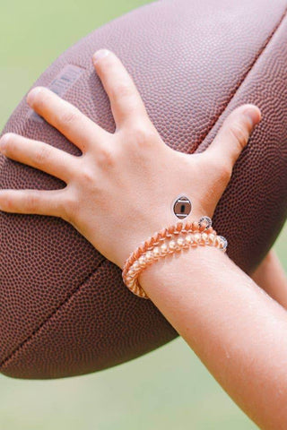 Spiral Hair Coils | Small | Football Hair Ties - Just Believe Boutique