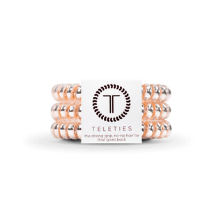 Spiral Hair Coil Hair Ties, Small – Millennial Pink TELETIES