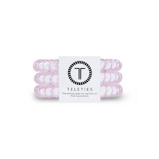 Spiral Hair Coils | Small | Rose Water Pink Hair Ties - Just Believe Boutique