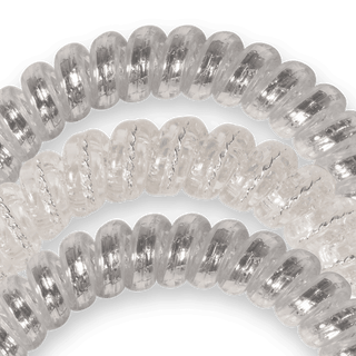 Spiral Hair Coils | Small | Silver Slay Hair Ties - Just Believe Boutique