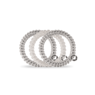 Spiral Hair Coils | Small | Silver Slay Hair Ties - Just Believe Boutique