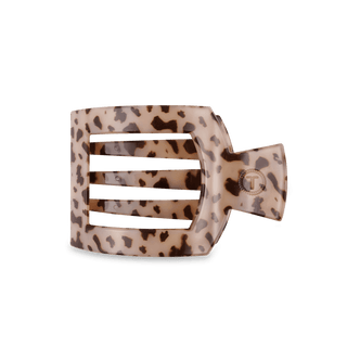 Square Flat Hair Clip | Med. | Blonde Tortoise - Just Believe Boutique