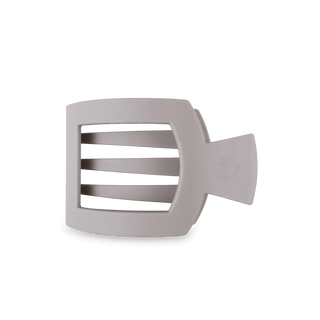 Square Flat Hair Clip | Med. | Silver Flames - Just Believe Boutique