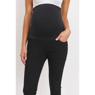 Stretch Maternity Skinny Jeans With Elastic Belly Band - Just Believe Boutique