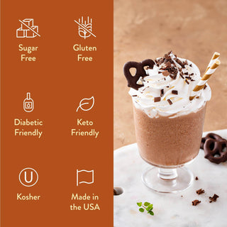Sugar Free Chocolate Salted Pretzel Syrup - Just Believe Boutique