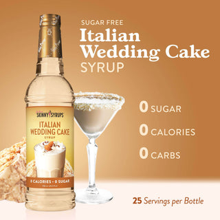 Sugar Free Italian Wedding Cake Syrup - Just Believe Boutique