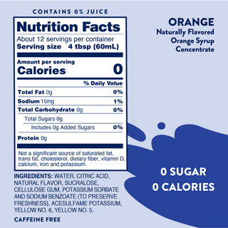 Sugar Free Orange Soda Syrup - Just Believe Boutique