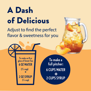 Sugar Free Peach Tea Syrup Concentrate - Just Believe Boutique