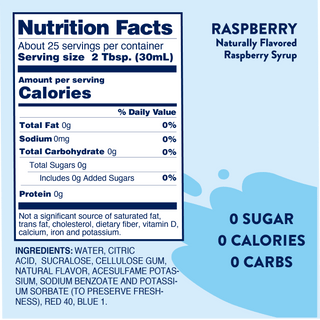 Sugar Free Raspberry Syrup - Just Believe Boutique