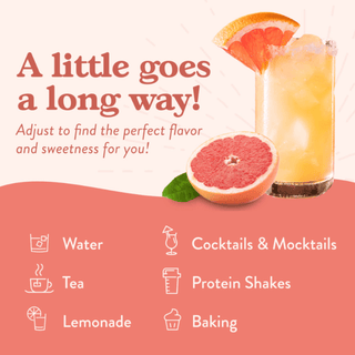 Sugar Free Ruby Red Grapefruit Syrup - Just Believe Boutique