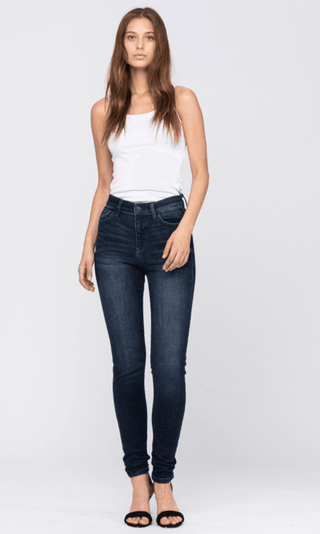 Super Skinny Dark Judy Blues - Just Believe Boutique