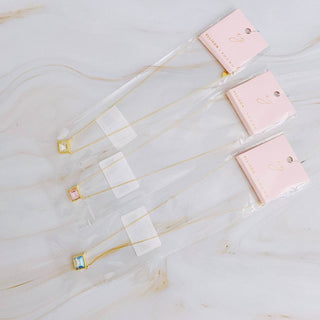 Sweet Square Pendant Necklace: Water Blue - Just Believe Boutique