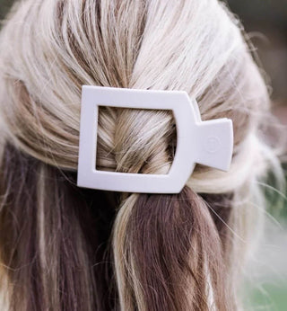 Toasted Medium Flat Round Hair Clip - Just Believe Boutique