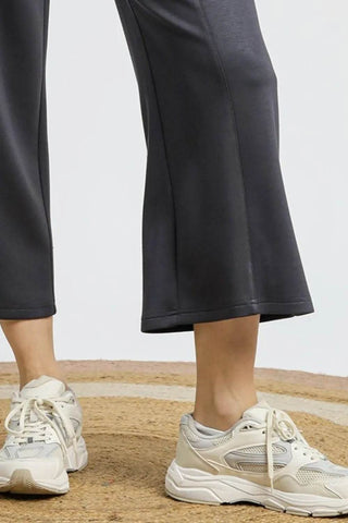 Umgee Drawstring Wide Leg Cropped Pants - Just Believe Boutique