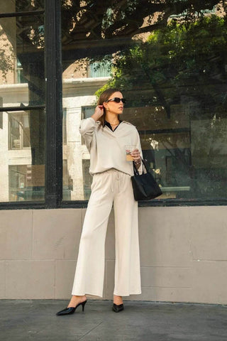 Umgee Full Size Drawstring Wide Leg Pants with Pockets - Just Believe Boutique