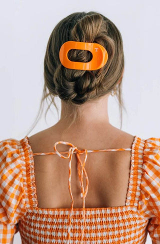 University of Tennessee Medium Flat Round Hair Clip - Just Believe Boutique