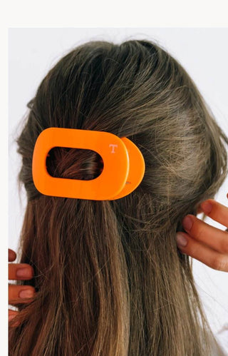 University of Tennessee Medium Flat Round Hair Clip - Just Believe Boutique