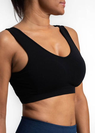 V-Neck Bra: CHARCOAL - Just Believe Boutique