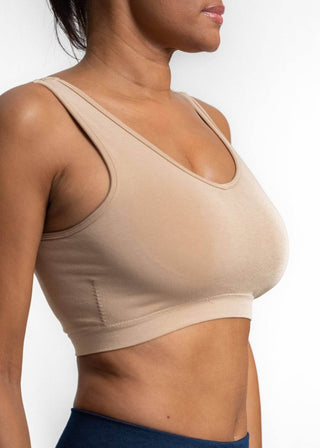 V-Neck Bra: CHARCOAL - Just Believe Boutique