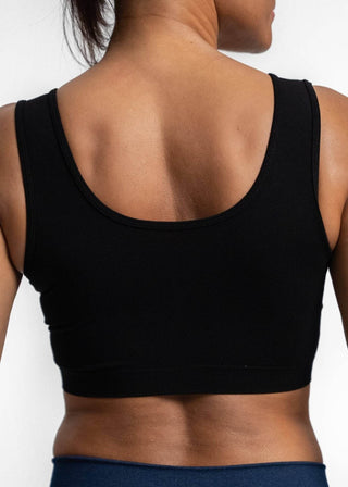 V-Neck Bra: CHARCOAL - Just Believe Boutique
