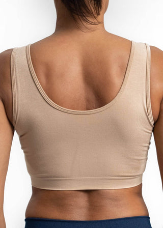 V-Neck Bra: CHARCOAL - Just Believe Boutique