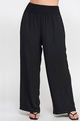 Wide Leg Black Pant - plus - Just Believe Boutique