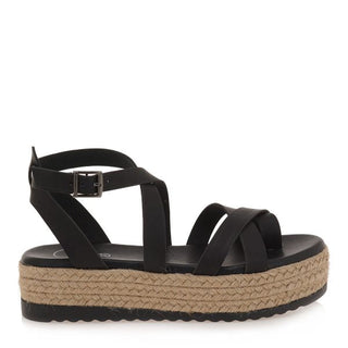 Black Ankle Wrap Sandals - Just Believe Boutique