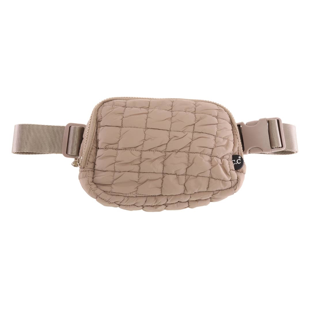 Quilted Puffer C.C Belt Bag