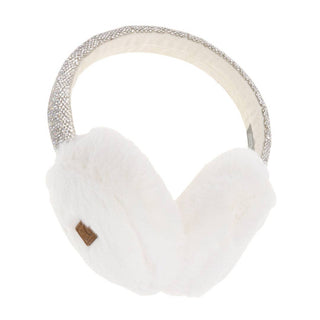 Faux Fur Rhineston Band Earmuff