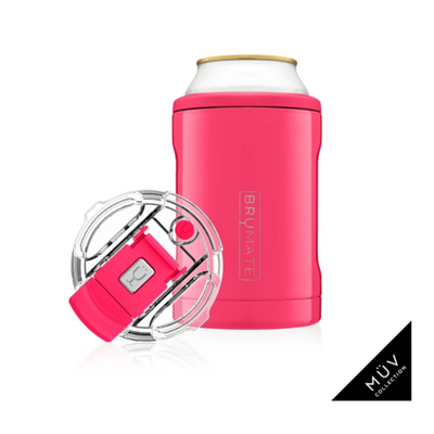 HOPSULATOR DUO MÜV 2-IN-1 | NEON PINK (12OZ CANS/TUMBLER) - Just Believe Boutique