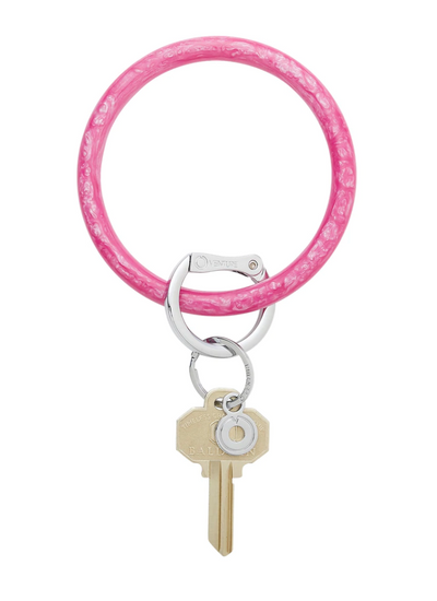 Resin Key Ring Pink Topaz - JustBelieve.Boutique