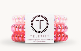 Think Pink Teleties Small - JustBelieve.Boutique